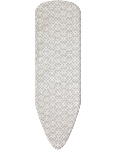 FUNDA PLANCHA MULETON BEIGE ESTAMPADO 130X48 CM