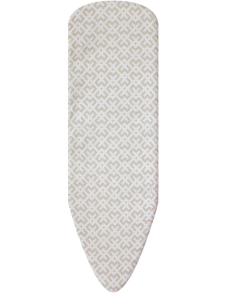 FUNDA PLANCHA MULETON BEIGE ESTAMPADO 130X48 CM