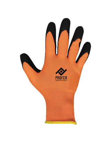 GUANTE DE LATEX NARANJA B/6 T.9