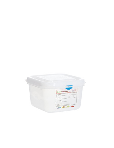 CONTENEDOR PROF GASTRONOX 1/6 H100 CLIPS COLOR 18X16X10
