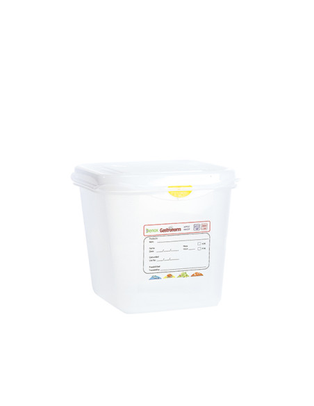 CONTENEDOR PROF GASTRONOX 1/6 H150 4 CLIPS COLOR 18X16X15