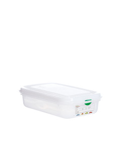 CONTENEDOR PROF GASTRONOX 1/4 H65 4 CLIPS COLOR 27X16X7