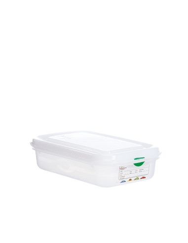 CONTENEDOR PROF GASTRONOX 1/4 H65 4 CLIPS COLOR 27X16X7