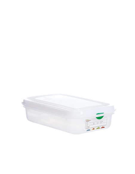 CONTENEDOR PROF GASTRONOX 1/4 H65 4 CLIPS COLOR 27X16X7
