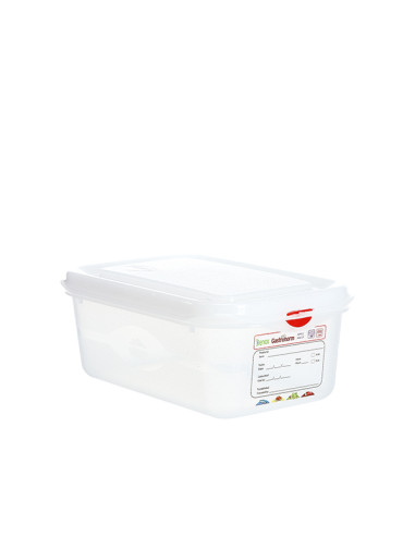 CONTENEDOR PROF GASTRONOX 1/4 H100 4 CLIPS COLOR 27X16X10