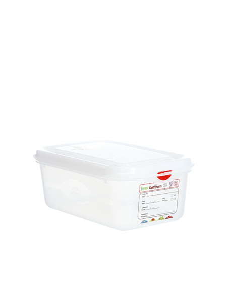 CONTENEDOR PROF GASTRONOX 1/4 H100 4 CLIPS COLOR 27X16X10