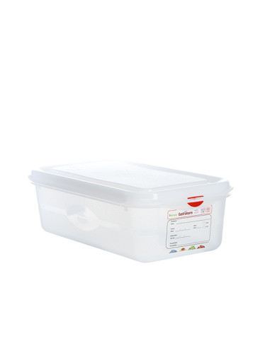 CONTENEDOR PROF GASTRONOX 1/3 H100 4 CLIPS COLOR 33X18X10