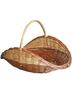 CESTA LEÑA MIMBRE OVAL RUSTICO 65X46X42CM