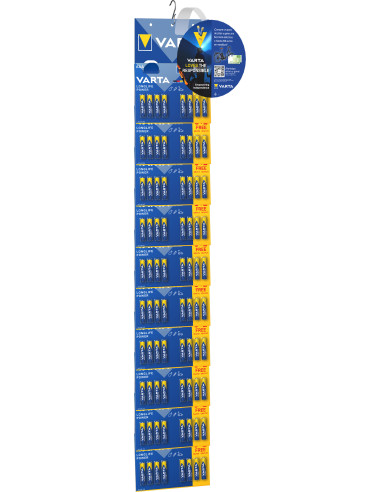PACK 10 BLISTER 6+2 PILA LR03 AAA LONGLIFE POWER 1,5 V