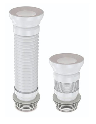 MANGUITO INODORO ELASTICO REFUERZO INOX 200-350MM