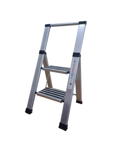 ESCALERA DOMESTICA ALU 2 PELDAÑOS 100X40X120