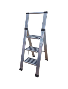 ESCALERA DOMESTICA ALU 3 PELDAÑOS 100X40X120