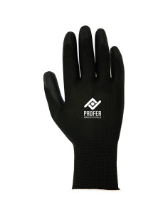 GUANTE PU NEGRO B/6 T.8