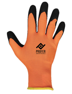 GUANTE DE LATEX NARANJA B/6 T.8