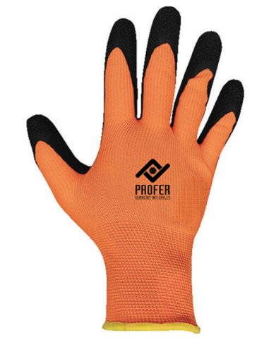 GUANTE DE LATEX NARANJA B/6 T.8