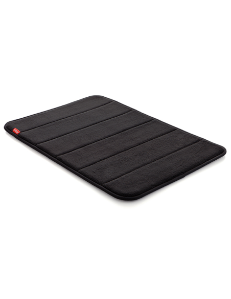 ALFOMBRA BAÑO MICROFIBRA NEGR 60X40 CM