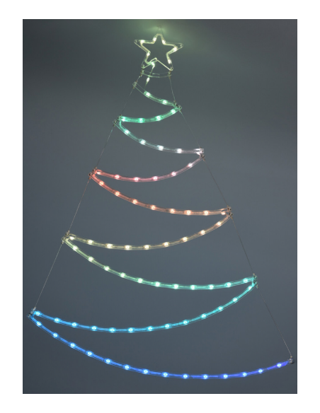 Adorno LED Árbol RGB | 80 Luces con Conexión USB