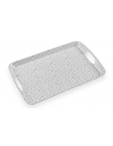 BANDEJA MELAMINA SPECKLE 42X27,4X3