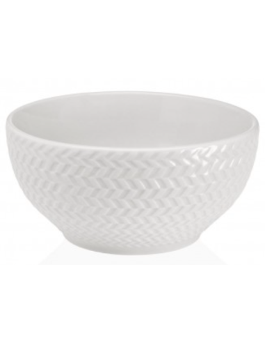 BOL PORCELANA RELIEVE PACK-6 15,5 CM