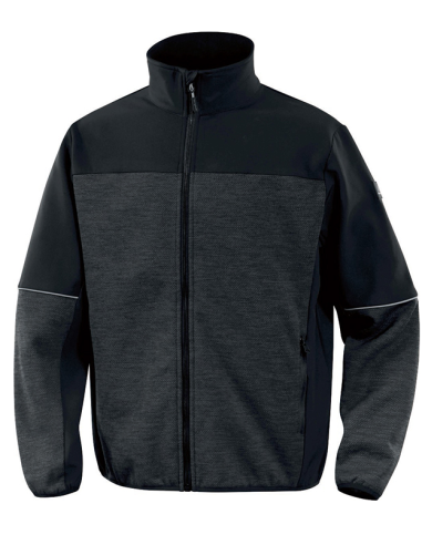CHAQUETA POLAR GRIS/NEGRO XXL