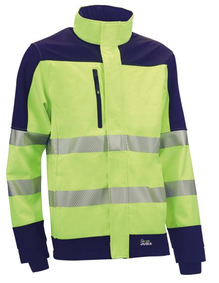 CHAQUETA SOFTSHELL AV AMARILL AZUL XXL