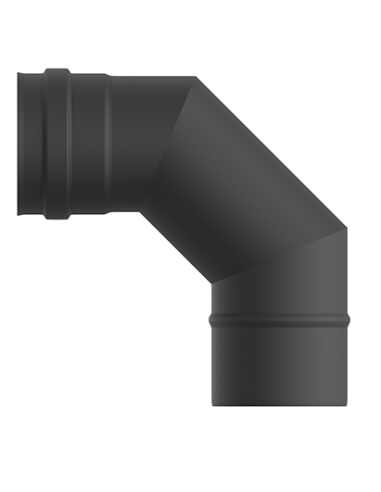 CODO ESTUFA VITRIFICADO MATE PELLET 90 80 MM