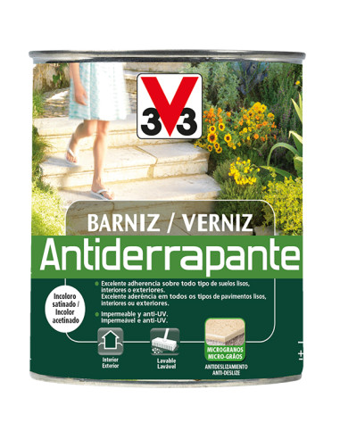 BARNIZ ANTIDERRAPANTE INCOLORO 750 ML