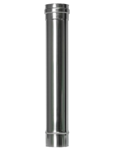 TUBO ESTUFA VITRIFICADO MATE PELLET 500 MM 100 MM