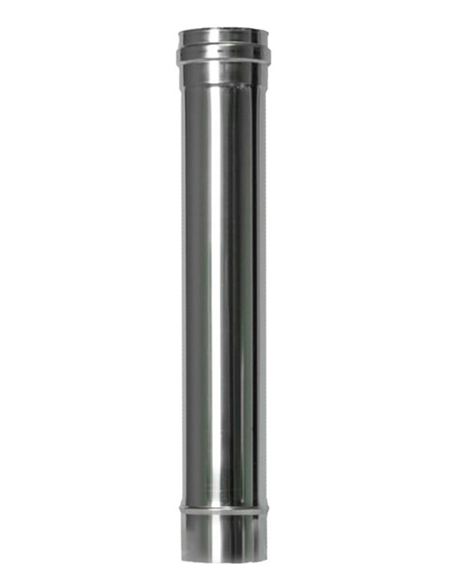 TUBO ESTUFA VITRIFICADO MATE PELLET 1 MT 80 MM