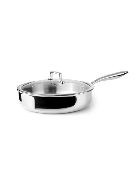SARTEN GUISERA C/TAPA INOX+ALUM+INOX TRIPLY NATURA 28 CM