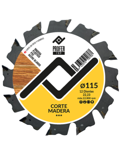 DISCO CORTE MADERA Z-12 115X2.5MM