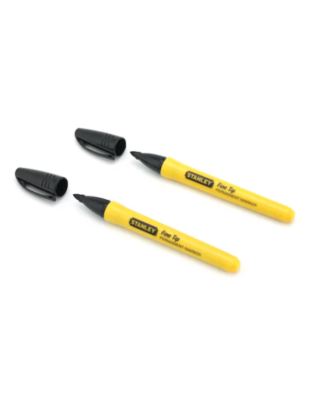 MARCADOR PERMANENTE FINO NEGRO B/2U