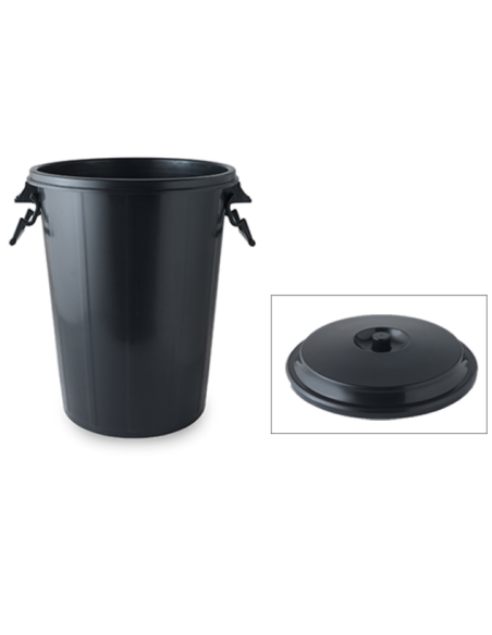 CUBO BASURA COMUNIDAD C/TAPA 100 L