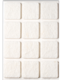 FIELTRO ADHESIVO BLANCO BL6 30X30 MM