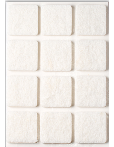 FIELTRO ADHESIVO BLANCO BL6 30X30 MM