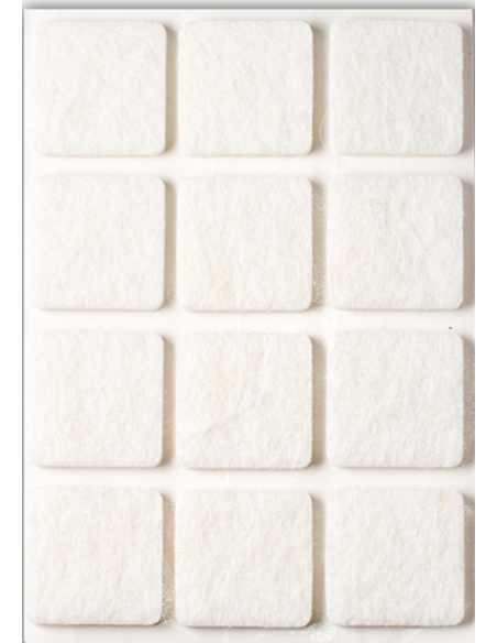 FIELTRO ADHESIVO BLANCO BL6 30X30 MM