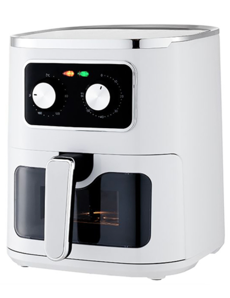 Freidora sin aceite digital con capacidad de 5 litros, potencia de 1.5