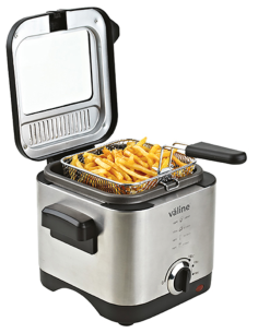 Freidora Tempur con capacidad de 1,5 litros y potencia de 900 W, ideal