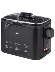 FREIDORA NEGRA INOX 1,3L 1000W