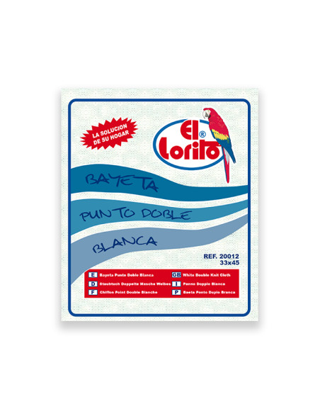 BAYETA PUNTO BLANCA B/I 33X45 CM