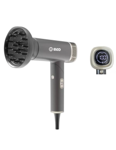 Secador de pelo de alto rendimiento con motor de 2 400 W, pantalla LCD