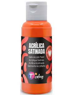 PINTURA MANUALIDADES ACRILICA NARANJA SAT 80 ML