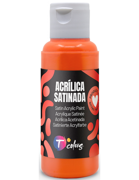 PINTURA MANUALIDADES ACRILICA NARANJA SAT 80 ML