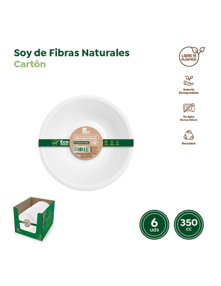 BOL DESECHAB CARTON BCO B/6 350 CM3