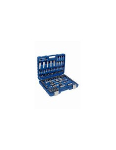 LLAVE VASO JGO 109 PZ+CARRACA 1/4-1/2'' 2