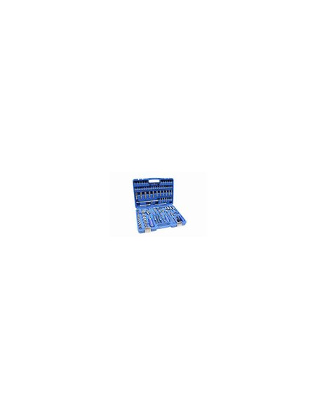 LLAVE VASO JGO 173 PZ+CARRACA 1/4-2+3/8