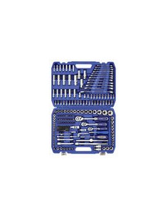 LLAVE VASO JGO 216 PZ+CARRACA 1/4-2+3/8 2