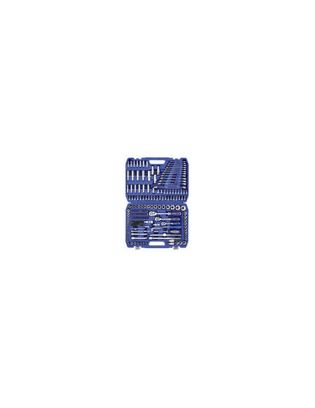 LLAVE VASO JGO 216 PZ+CARRACA 1/4-2+3/8