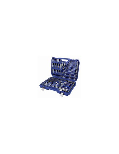LLAVE VASO JGO 216 PZ+CARRACA 1/4-2+3/8