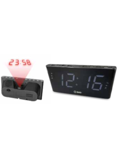 Elco – Radio reloj con proyector y doble alarma